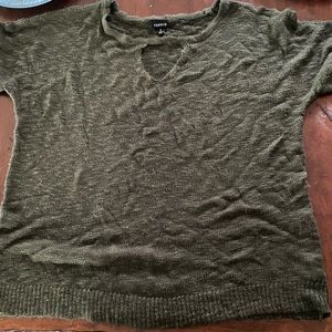 Torrid green short sleeve knit shirt